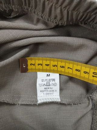 Pantaloni donna eleganti beige elastico