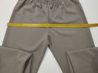 Pantaloni donna eleganti beige elastico