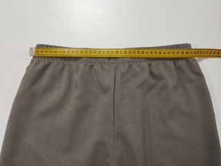 Pantaloni donna eleganti beige elastico