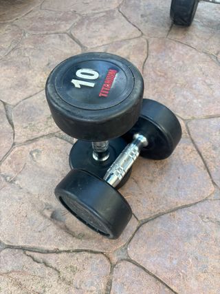 Pareja Mancuernas 2x10 kg Titanium