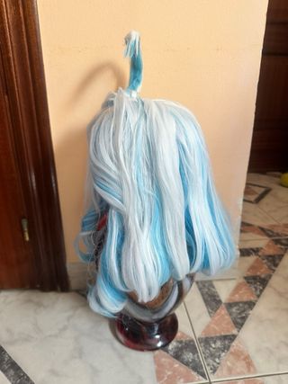 Peluca Furina Genshin Impact Cosplay ya estilizada