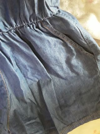 Vestido vaquero peto tirantes lote