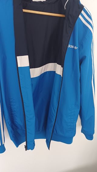 Chaqueta Adidas Azul y Blanca