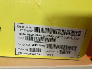 Zapatos de seguridad FAL negros y azules