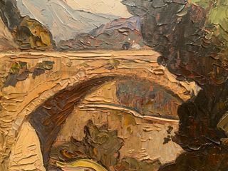 ANTIGUO CUADRO OLEO FRANCES FDO. GUSTAVE VIDAL