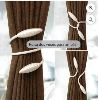 Alzapaños dorados para cortinas