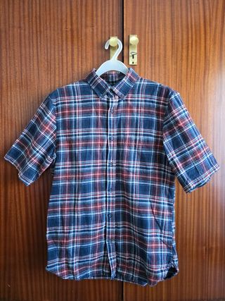 Camisa cuadros manga corta hombre Talla S