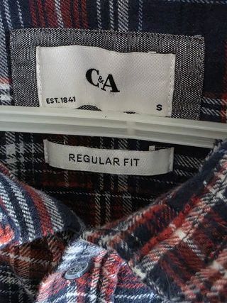 Camisa cuadros manga corta hombre Talla S