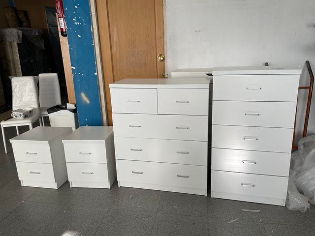 Muebles de dormitorio blancos - Nuevo
