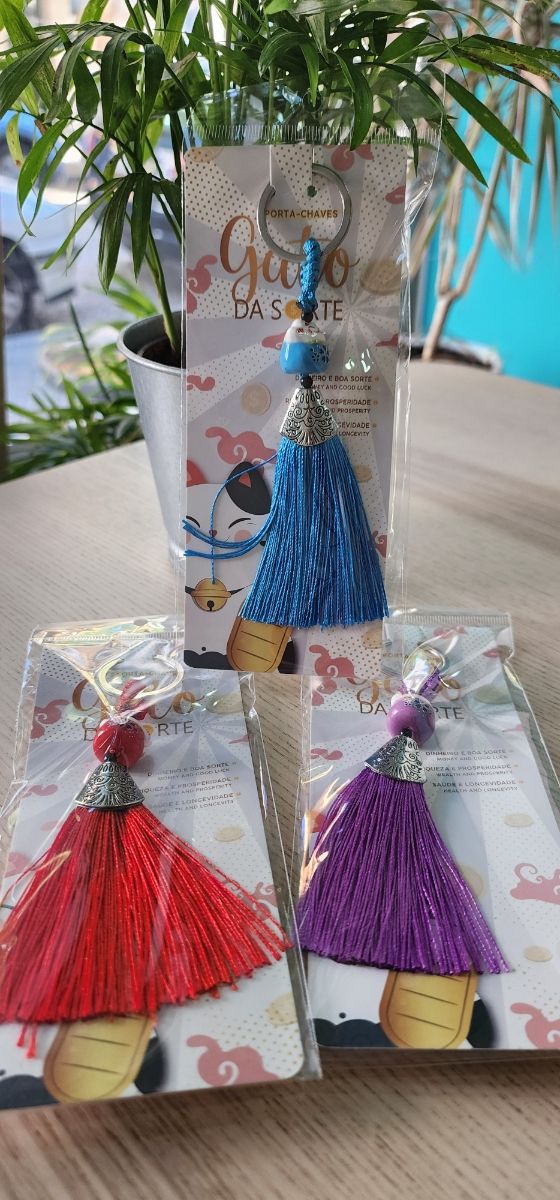 Porta-chaves Gato da Sorte