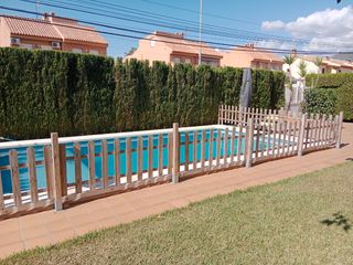 Valla madera piscina/cercado tramos