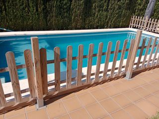 Valla madera piscina/cercado tramos