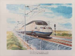 Cuadros de trenes antiguos