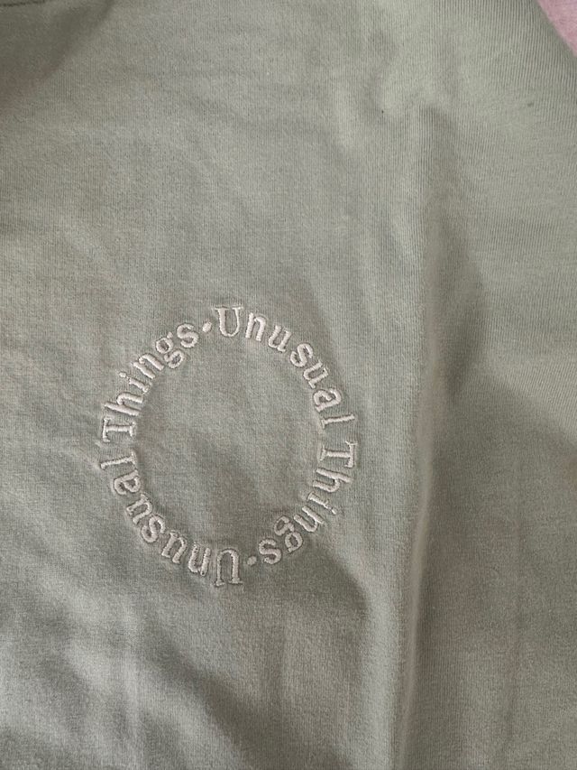 Camiseta Zara verde manga larga