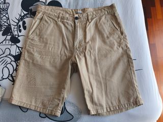 Lote 2 Pantalones Cortos Hombre Beige
