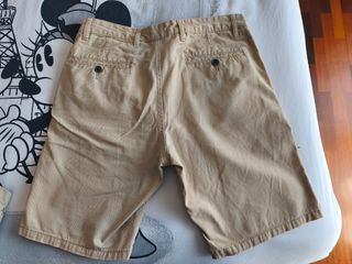 Lote 2 Pantalones Cortos Hombre Beige