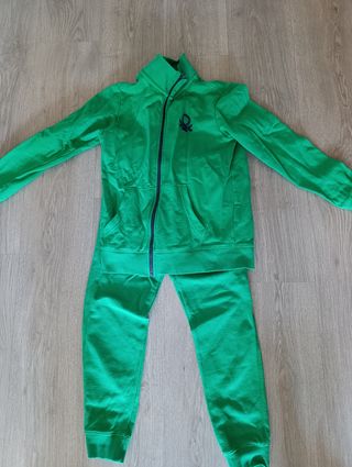 Chándal Benetton Verde Talla 10-11 Años