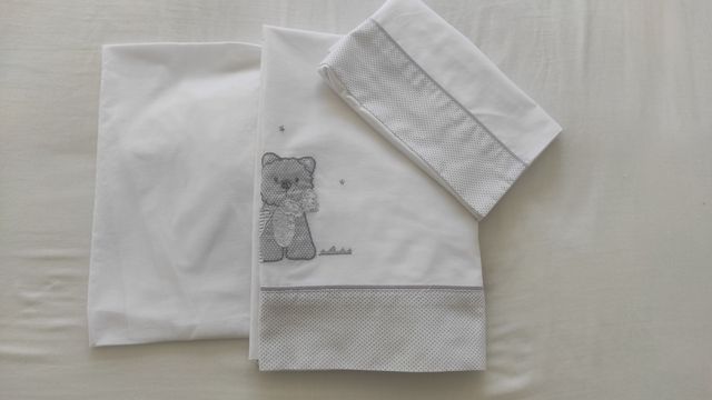 Juego Sábanas Cuna Oso Estrellas