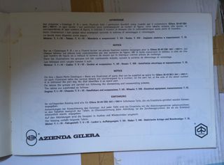 Catalogo Gilera 50 4V CB1 Ricambi 1976