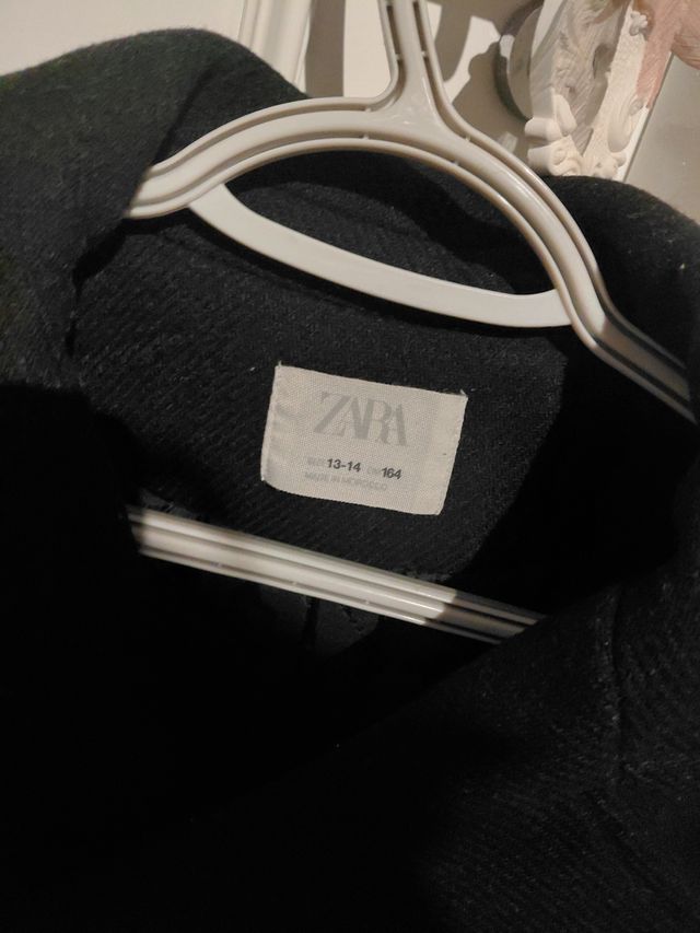 Abrigo Zara Negro Talla 13-14