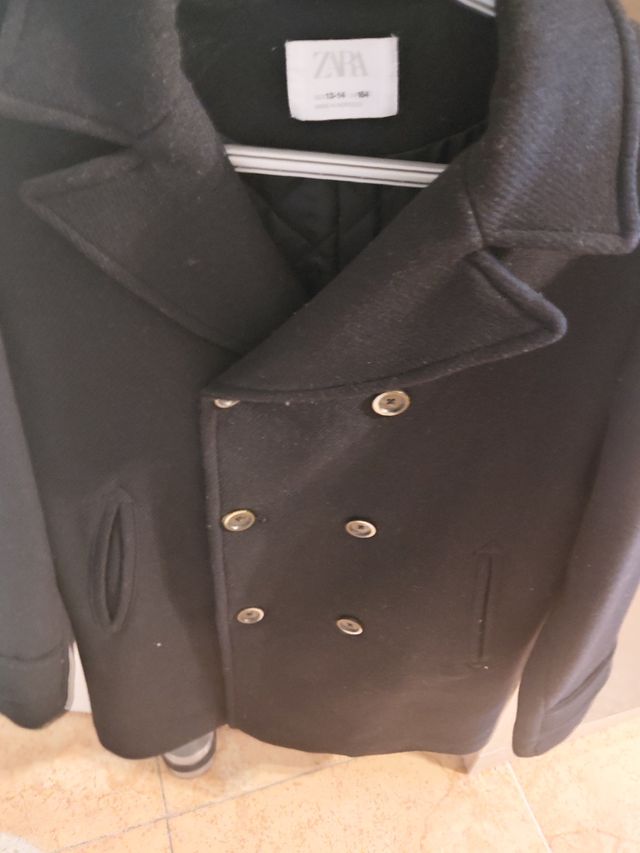 Abrigo Zara Negro Talla 13-14
