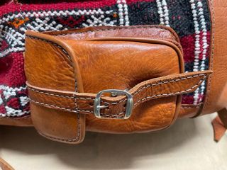 Mochila Piel Étnica Bereber Artesanal