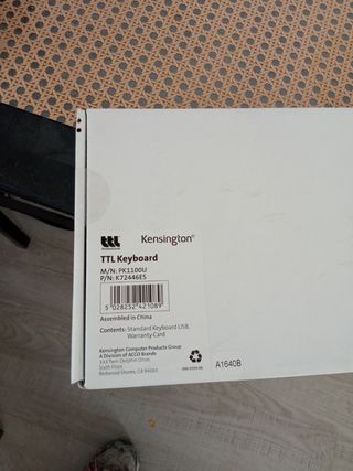 Teclado Kensington TTL PK1100U