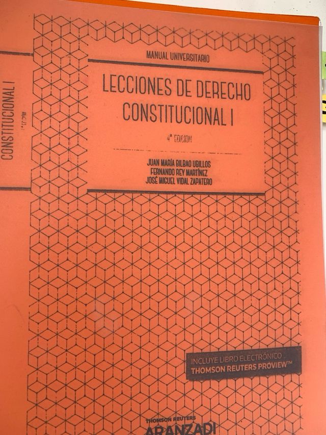 Lecciones de Derecho Constitucional I 4ª edición