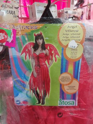 Disfraz Ángel Infernal Mujer Talla Única