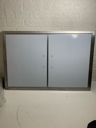 Puerta para armario de barbacoa de acero inox