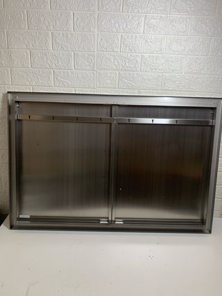 Puerta para armario de barbacoa de acero inox