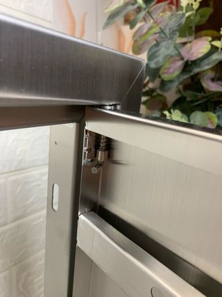 Puerta para armario de barbacoa de acero inox