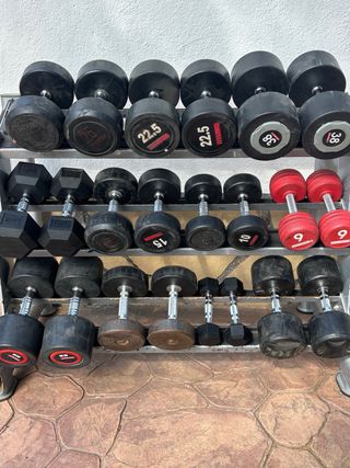 Mancuernas gimnasio 2€/kg