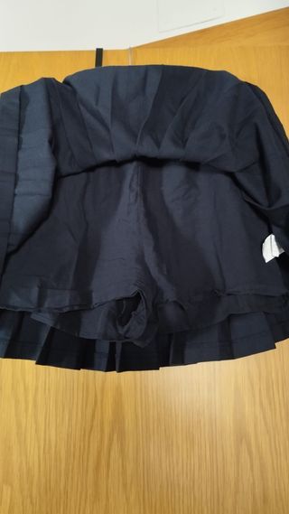 Falda pantalón Zara tablas negra