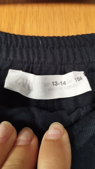 Falda pantalón Zara tablas negra