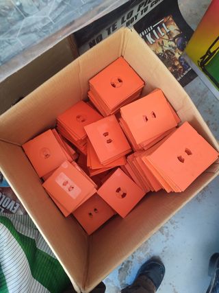 Cajas autocierre para CD (Naranja)
