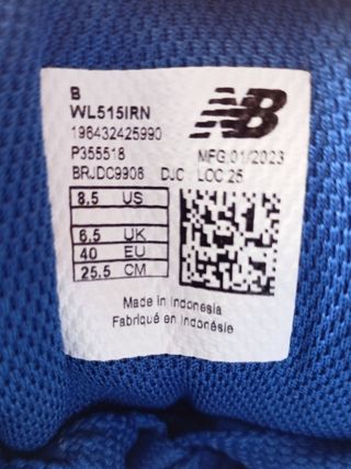 Zapatillas New Balance 515 talla 40 azul 