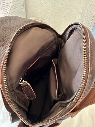 Bolso de hombro de cuero autentico Nuevo 