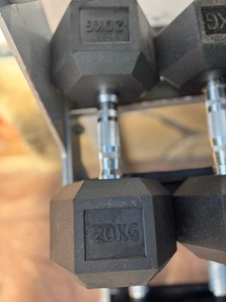 1 Mancuerna hexagonal 20 kg