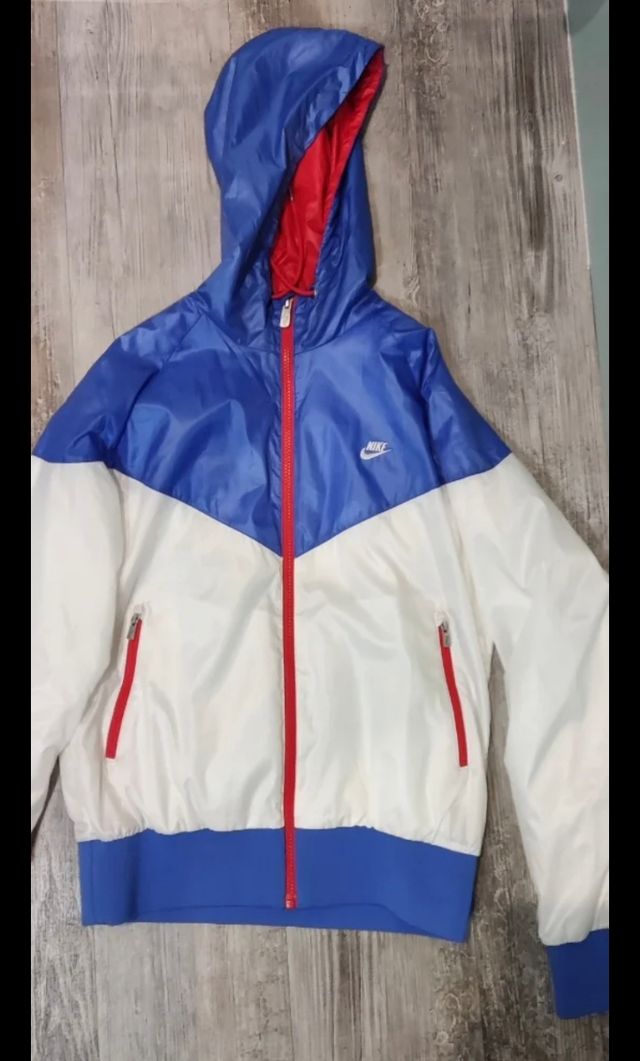 Chaqueta Nike Talla L Azul y Blanca