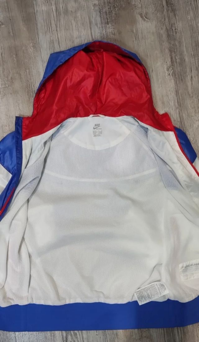 Chaqueta Nike Talla L Azul y Blanca