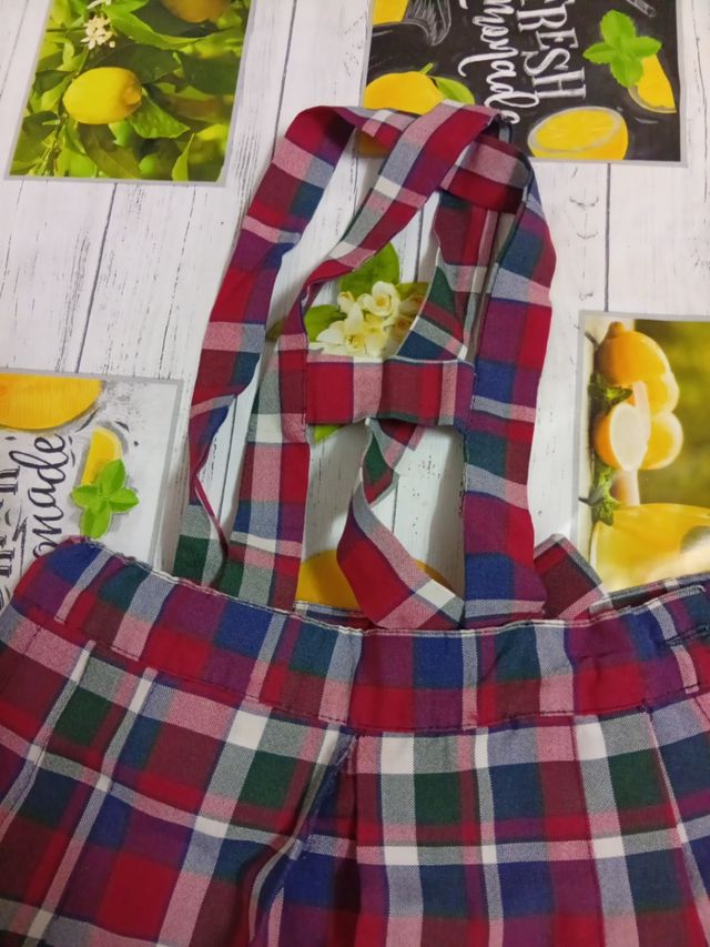 Falda uniforme cuadros talla 2