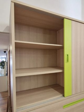 CAMA ABATIBLE CON ARMARIO + ARMARIO 1P +ESTANTERIA