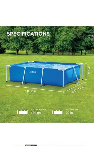 Piscina desmontable Intex patas