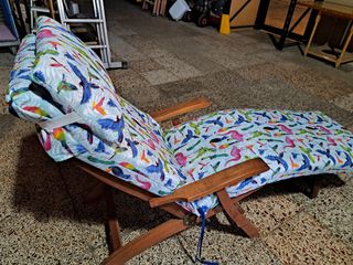 Cojines para tumbona y reposacabezas con estampado