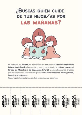 Cuidadora de niños/as