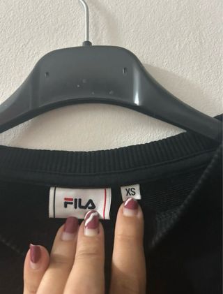 Sudadera Fila Negra Talla XS