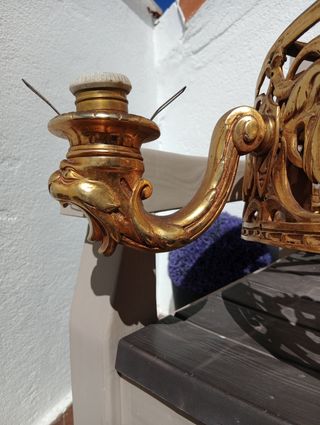 OFERTA 
Lámpara de araña antigua dorada