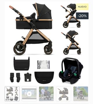 Carro de bebé Kinderkraft con accesorios