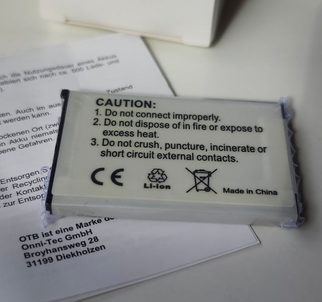 Batteria OTB agli ioni di litio Casio NP-20 3,7 V 500 mAh